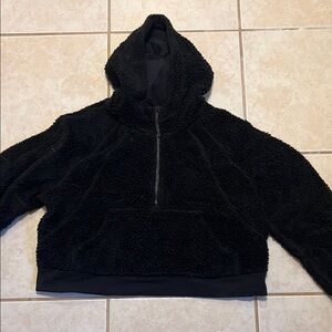 Cozy Black Sherpa Hoodie